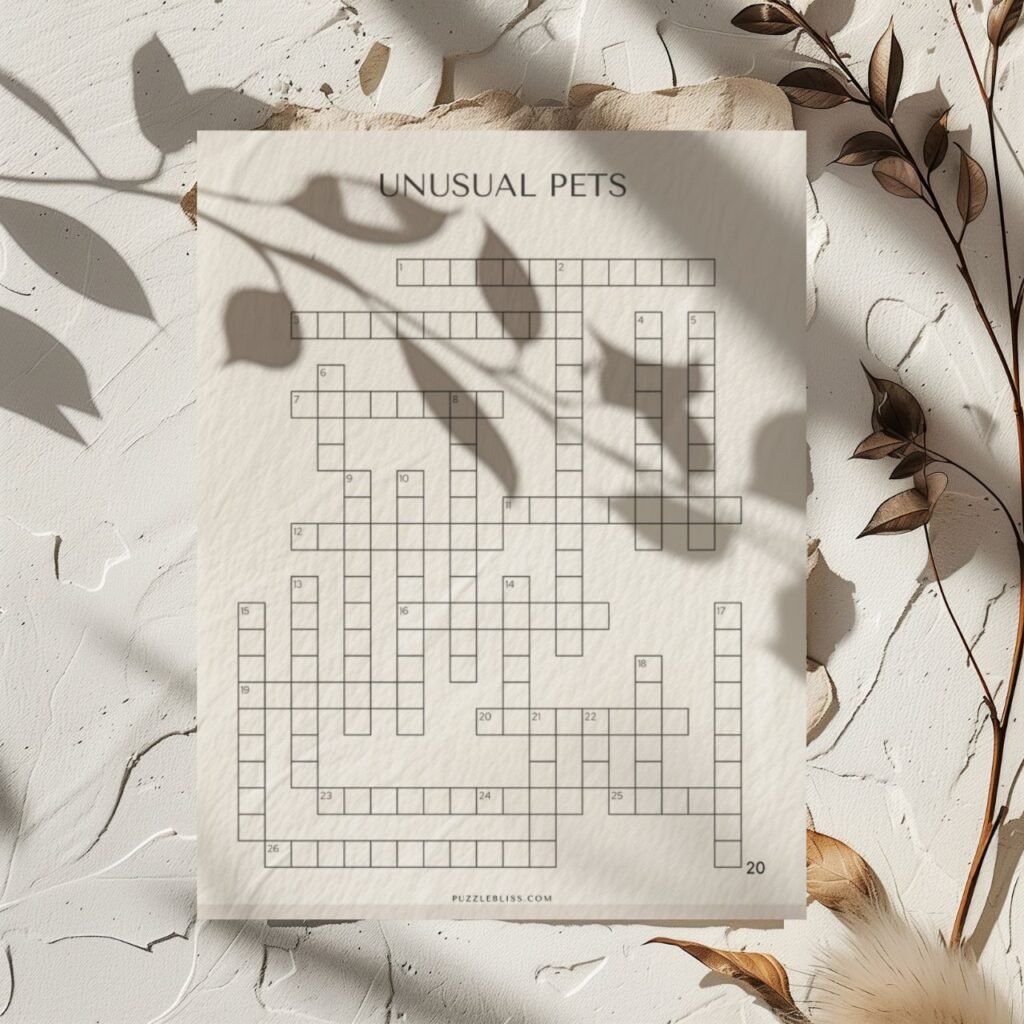 PRINTABLE CROSSWORD PUZZLES VOLUME 07