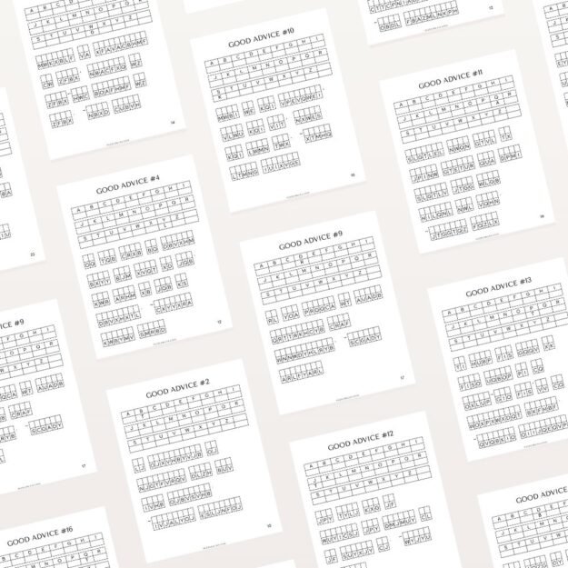 Cryptogram Puzzles Good Advice02