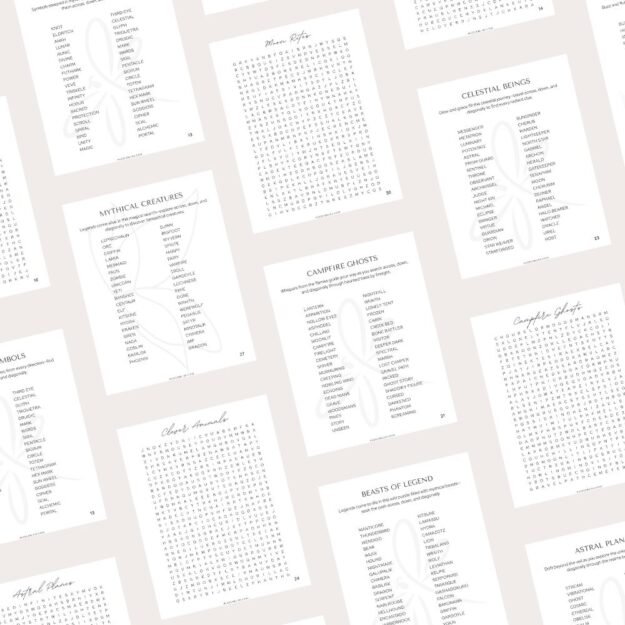 Large Print Word Search Puzzles Fantasy Realms 02