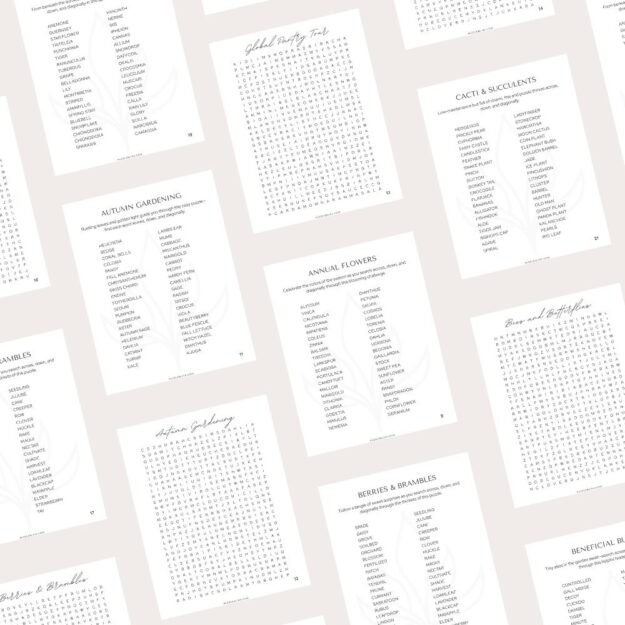Large Print Word Search Puzzles In Bloom 02