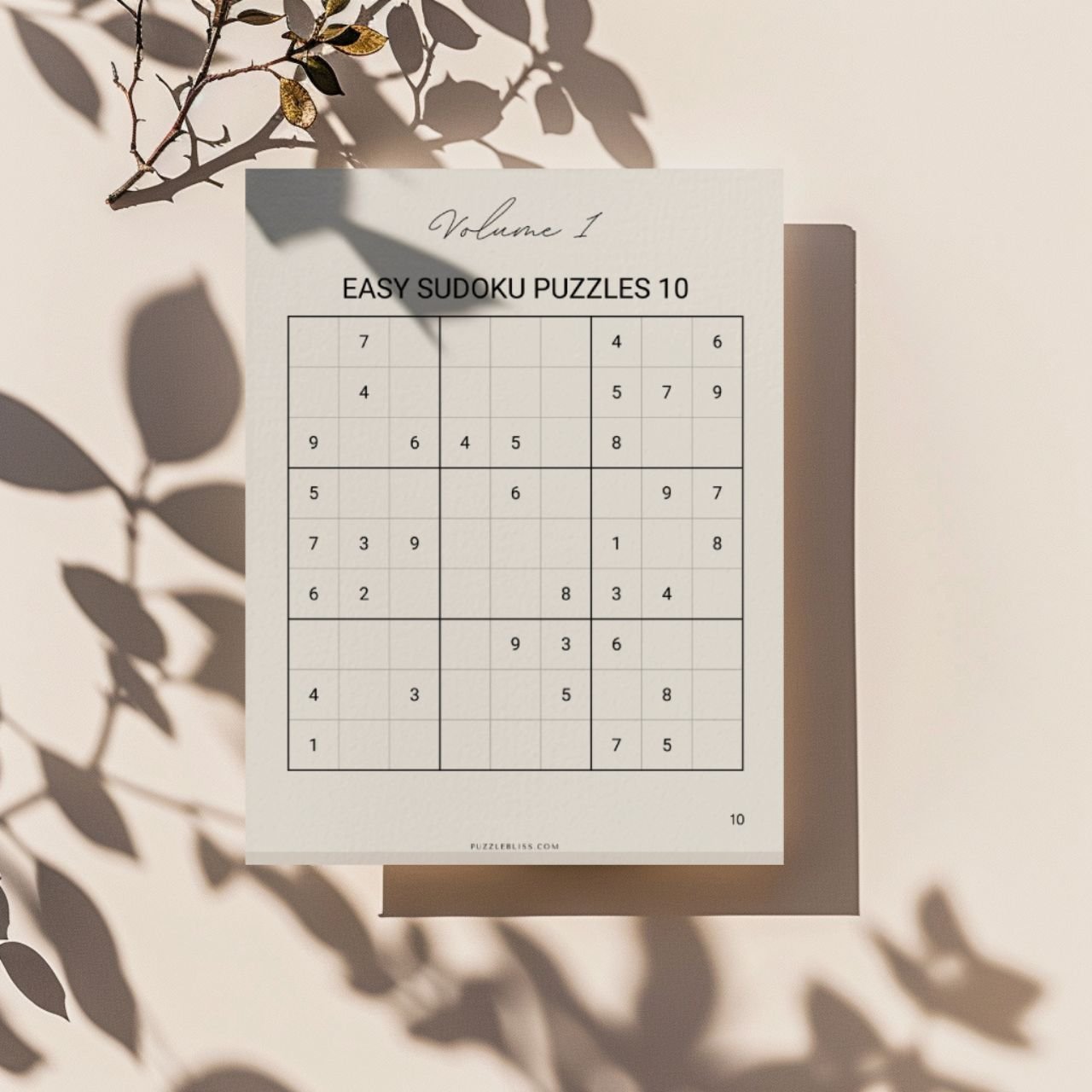 PRINTABLE SUDOKU PUZZLES 1