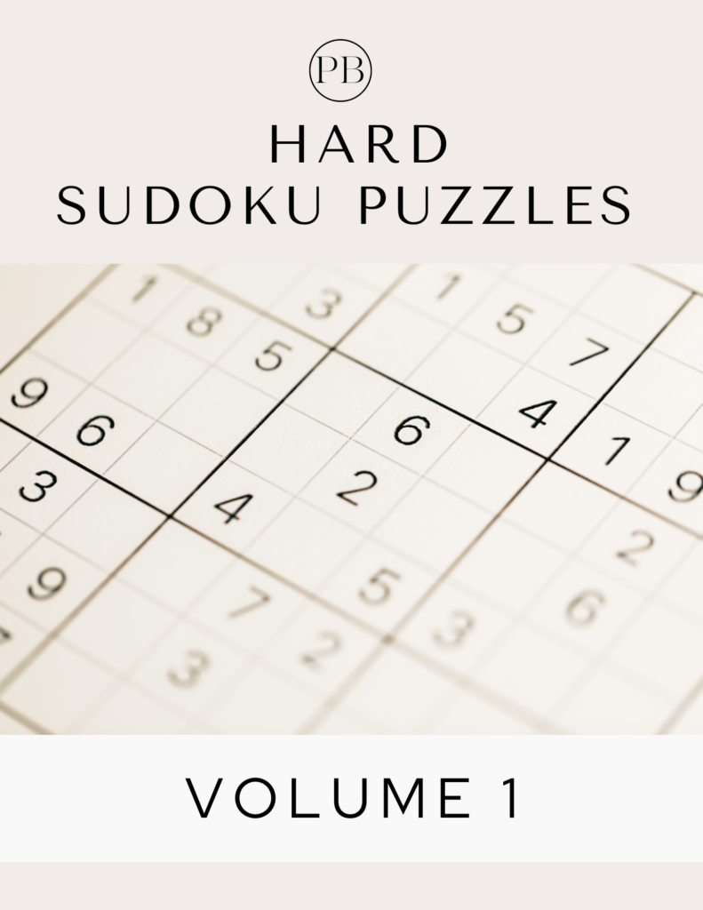 Sudoku Hard Volume 1
