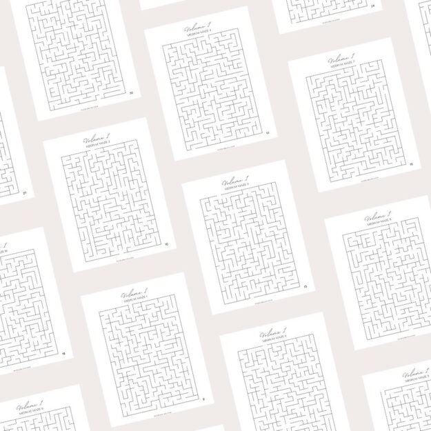 Medium Maze Puzzles Volume 1 - Image 2